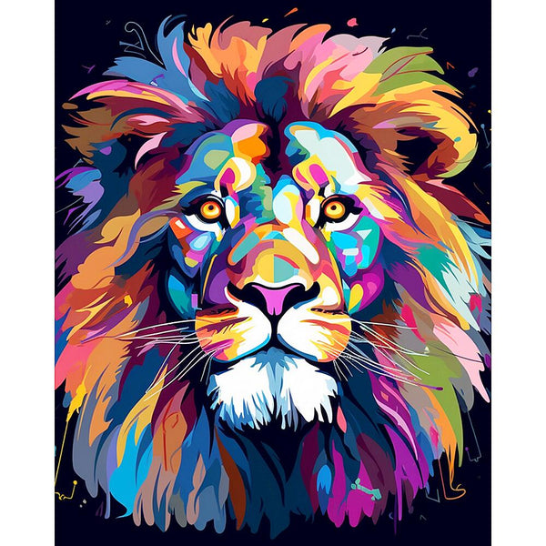 Pop Art Lion | Diamond Painting Kits