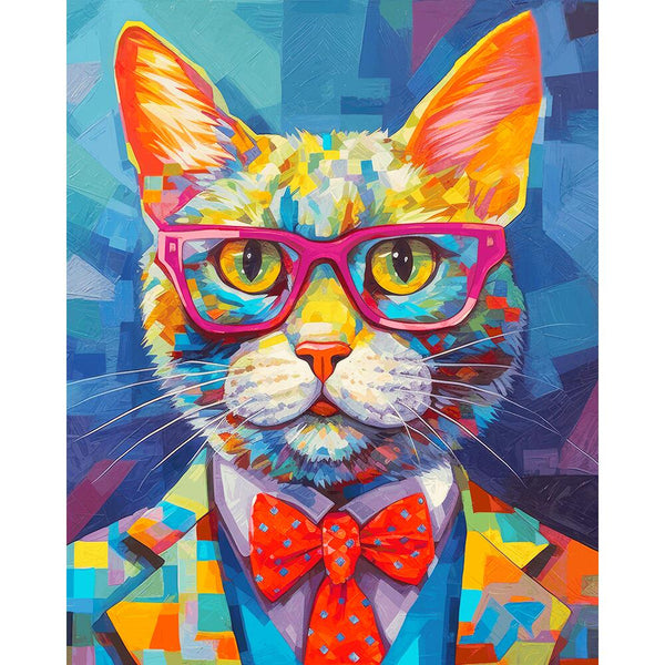 Cat Professor Meow | Diamond Painting Kits