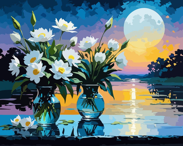 Beautiful Full Moon - Paint By Numbers