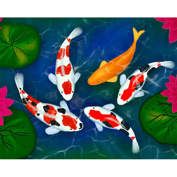 Paint By Numbers - Beautiful Koi