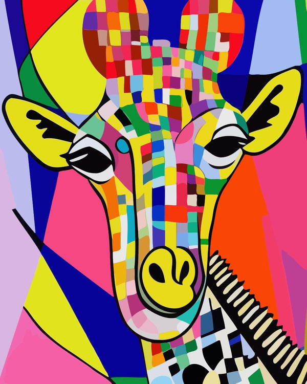 Colorful Giraffe - Paint By Numbers