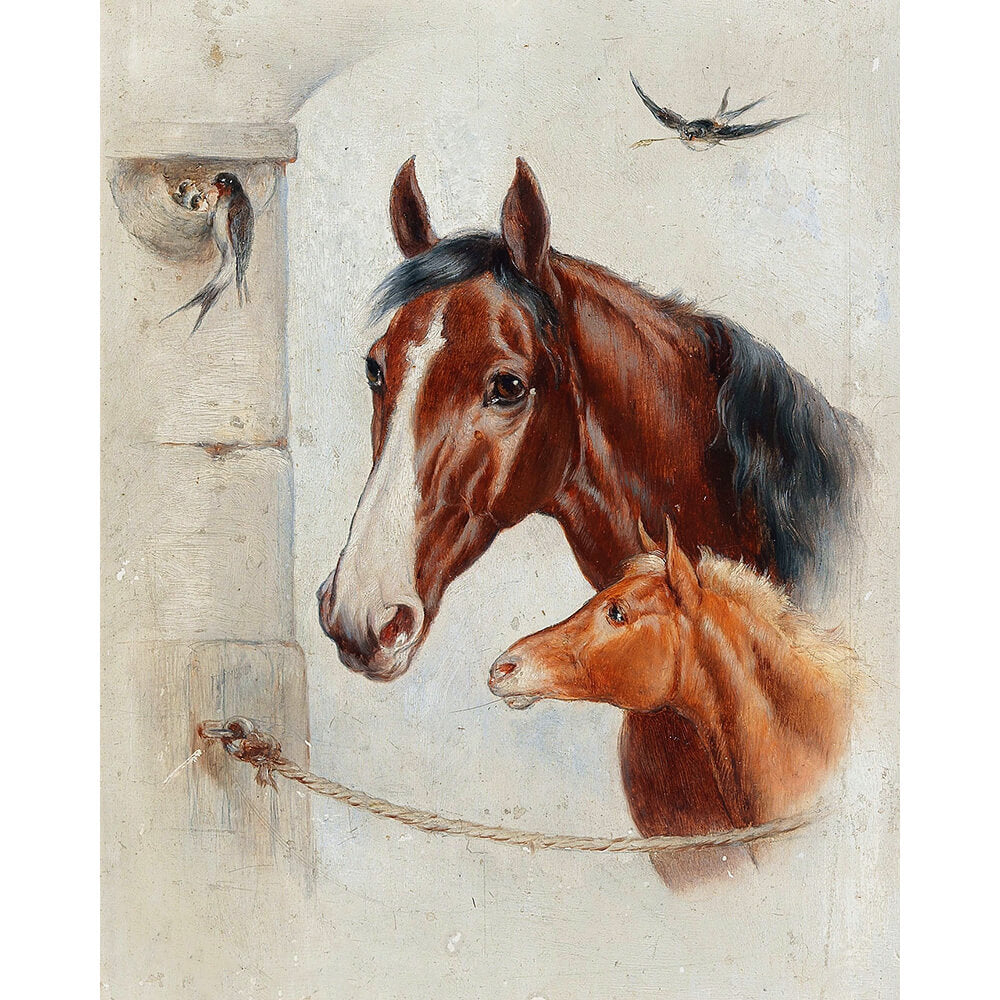 Paint By Numbers - Horses & Swallows