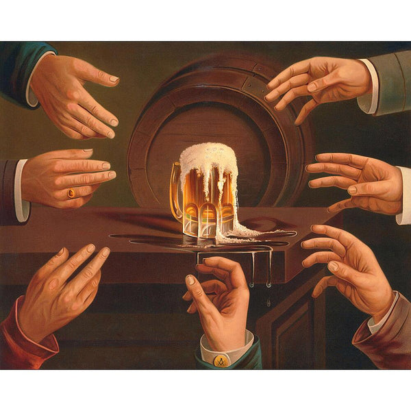 Male Hands and Beer | Diamond Painting Kits