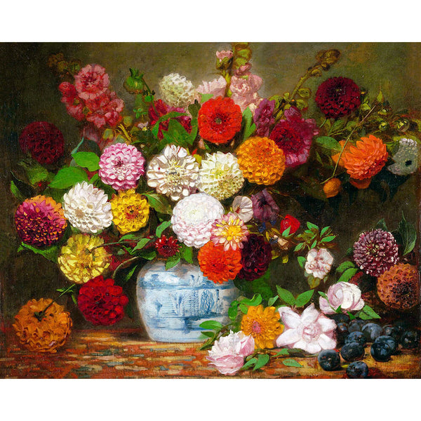Paint By Numbers - Dahlia Flowers
