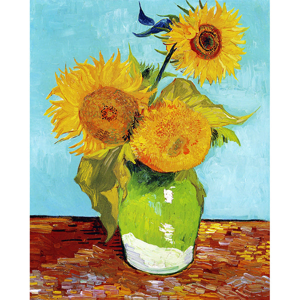 DIY Diamond Painting Kit - Vase with Three Sunflowers | Diamond Art Kits