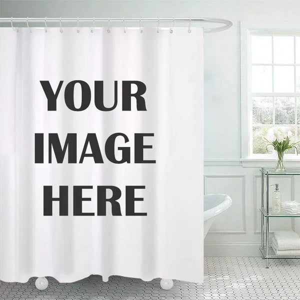 Custom Shower Curtain Set - Personalized Photo Shower Curtain