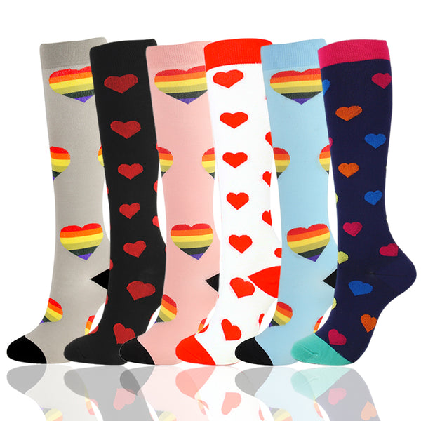 6 Pairs Compression Stocking Socks